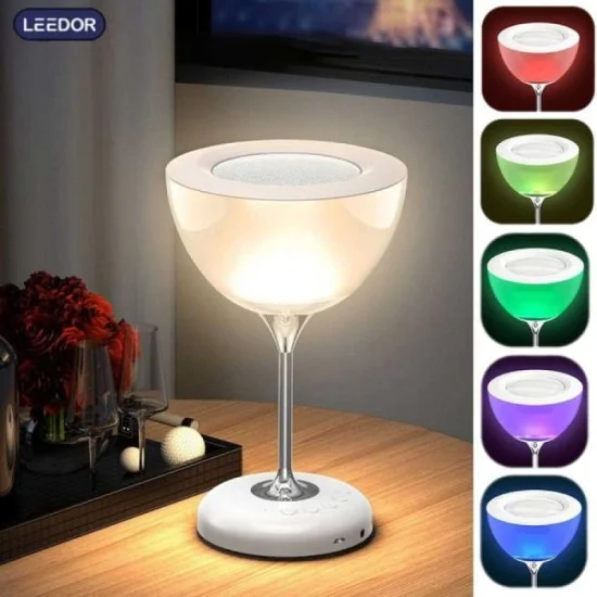 Leedor 7Color Lamp 4In1 Wireless Speaker - White